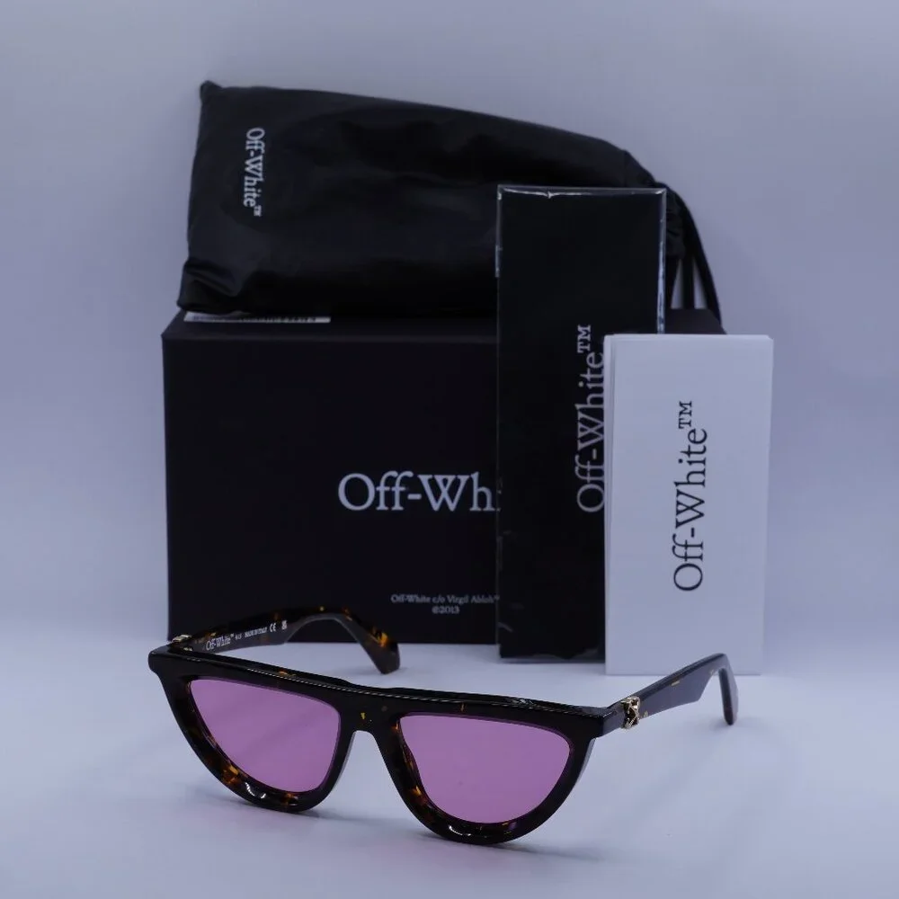 Off-White OERI13V JASPER 6030 Geometric Sunglasses – Havana\ Pink
